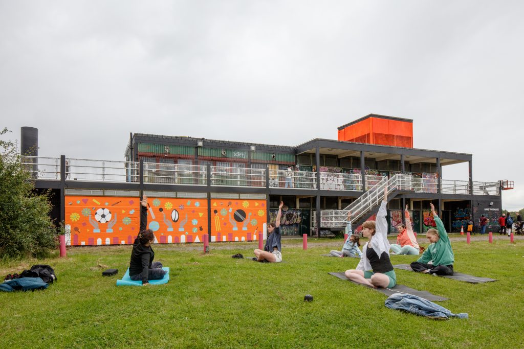 Copthall Pavilion in Barnet has been reimagined for London Festival of Architecture